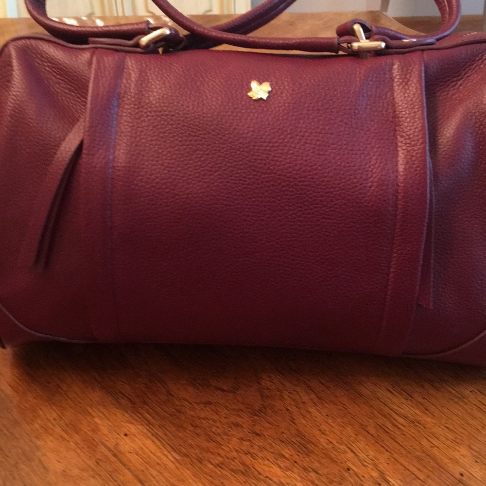 NWOT- OraDelphine “Liza” Leather Satchel